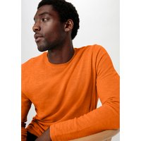 hessnatur Herren Slub Pullover Regular aus Bio-Baumwolle - orange - Größe 46 von hessnatur