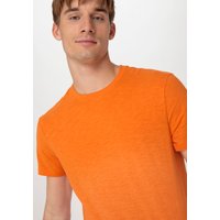hessnatur Herren Slub Shirt Regular aus Bio-Baumwolle - orange - Größe 50 von hessnatur