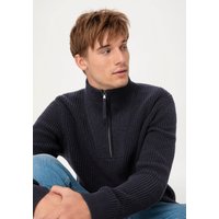 hessnatur Herren Slub Troyer Regular aus Bio-Baumwolle - blau - Größe 50 von hessnatur