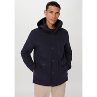 hessnatur Herren Softshell Jacke Regular NATURE SHELL aus Bio-Baumwolle - blau - Größe 46 von hessnatur