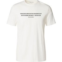 hessnatur Herren Statement Shirt aus Bio-Baumwolle - weiß - Größe 54 von hessnatur