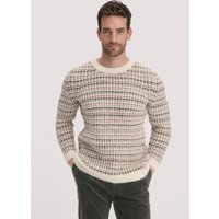 hessnatur Herren Strick Pullover Regular aus Alpaka mit Bio-Baumolle - grau - Größe S von hessnatur