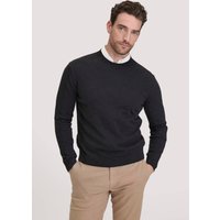 hessnatur Herren Strick Pullover Regular aus Bio-Baumwolle - grau - Größe XL von hessnatur