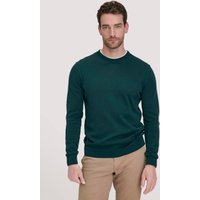 hessnatur Herren Strick Pullover Regular aus Bio-Baumwolle - grün - Größe M von hessnatur