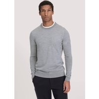 hessnatur Herren Strick Pullover Regular aus Bio-Merinowolle - grau - Größe XL von hessnatur