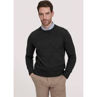 hessnatur Herren Strick Pullover Regular aus Bio-Merinowolle mit Bio-Baumwolle - grau - Größe XL von hessnatur