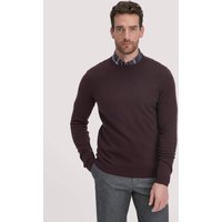 hessnatur Herren Strick Pullover Regular aus Bio-Merinowolle mit Cashmere - braun - Größe L von hessnatur