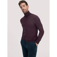 hessnatur Herren Strick Rollkragen Pullover Regular aus Bio-Merinowolle - braun - Größe S von hessnatur