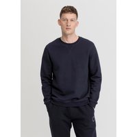 hessnatur Herren Sweater Relaxed aus Bio-Baumwolle - blau - Größe 46 von hessnatur