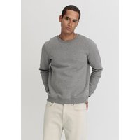 hessnatur Herren Sweater Relaxed aus Bio-Baumwolle - grau - Größe 46 von hessnatur