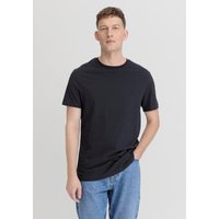 hessnatur Herren T-Shirt Regular aus Bio-Baumwolle - blau - Größe 46 von hessnatur