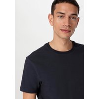 hessnatur Herren T-Shirt Regular aus Bio-Baumwolle - blau - Größe 54 von hessnatur