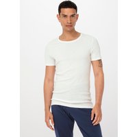 hessnatur Herren T-Shirt im 2er-Pack PURE NATURE aus Bio-Baumwolle - weiß - Größe 4 von hessnatur