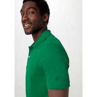 hessnatur Herren Zwirn Polo Shirt Regular aus Bio-Baumwolle - grün - Größe 46 von hessnatur