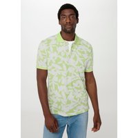 hessnatur Herren Zwirn Polo Shirt Regular aus Bio-Baumwolle - grün - Größe 52 von hessnatur