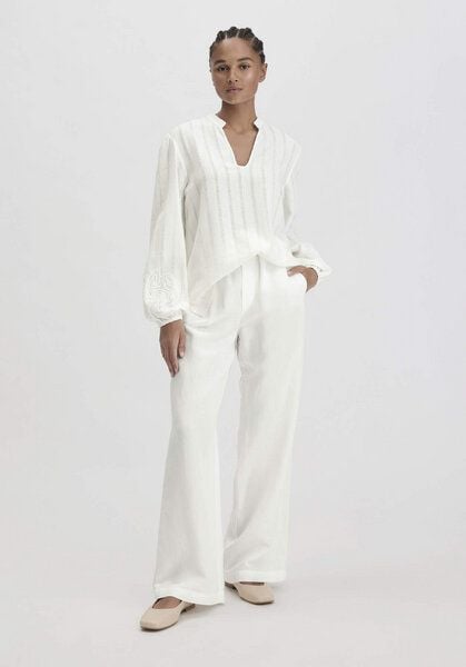 hessnatur Hose Straight Leg Relaxed aus TENCEL Lyocell mit Leinen von hessnatur