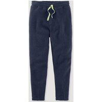 hessnatur Kinder Fleece Hose Regular aus Bio-Baumwolle - blau - Größe 158/164 von hessnatur