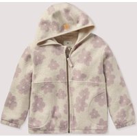 hessnatur Kinder Fleece Jacke aus Bio-Baumwolle - lila - Größe 146/152 von hessnatur
