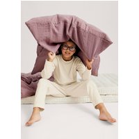 hessnatur Kinder  Pyjama Regular aus Bio-Baumwolle - natur - Größe 134/140 von hessnatur