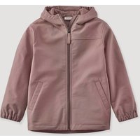 hessnatur Kinder Softshelljacke Regular NATURE aus Bio-Baumwolle - lila - Größe 146/152 von hessnatur