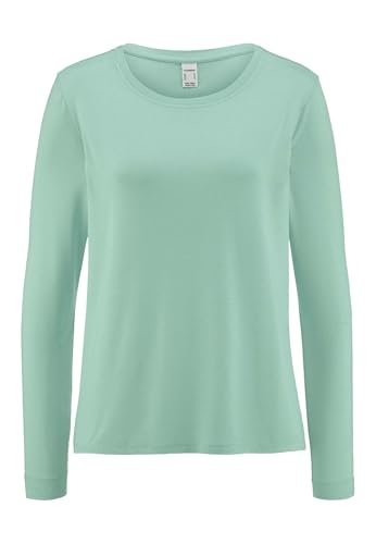 hessnatur Langarm Schlafshirt Regular Damen Pure Flow aus Tencel™ Modal | nachhaltig und fair hergestellt (Fair Wear Foundation) von hessnatur