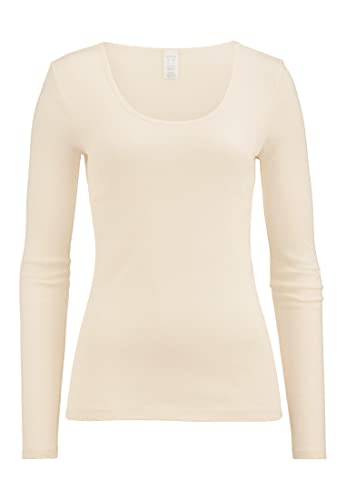 hessnatur Shirt Damen Langarm ModernNATURE aus Reiner Bio-Baumwolle | nachhaltig und fair hergestellt (Fair Wear Foundation) von hessnatur