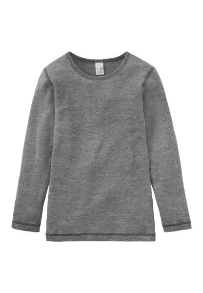 hessnatur Langarmshirt aus Bio-Baumwolle mit Bio-Schurwolle und Seide von hessnatur