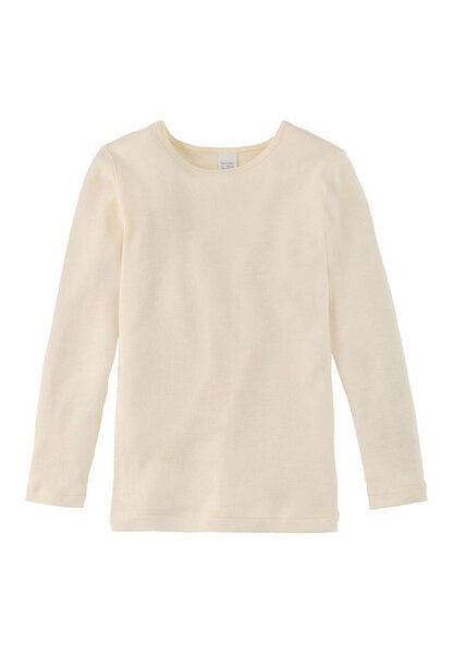 hessnatur Langarmshirt aus Bio-Baumwolle mit Bio-Schurwolle und Seide von hessnatur