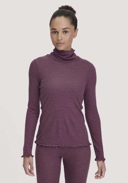hessnatur Longsleeve mit Rollkragen Fitted WARM TOUCH aus Bio-Merinowolle und TENCEL Lyocell von hessnatur