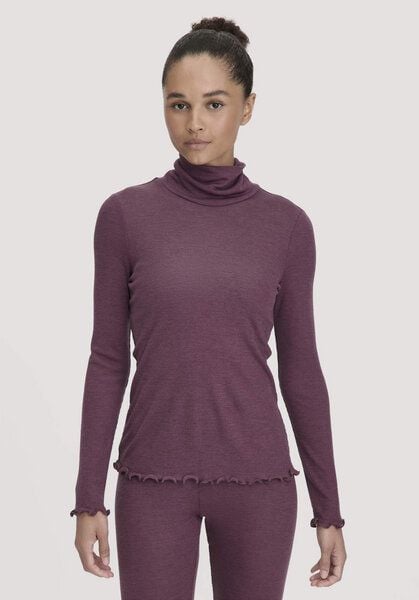 hessnatur Longsleeve mit Rollkragen Fitted WARM TOUCH aus Bio-Merinowolle und TENCEL Lyocell von hessnatur