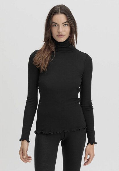 hessnatur Longsleeve mit Rollkragen Fitted WARM TOUCH aus Bio-Merinowolle und TENCEL Lyocell hessnatur Longsleeve mit Rollkragen Fitted WARM TOUCH aus Bio-Merinowolle und TENCEL Lyocell von hessnatur