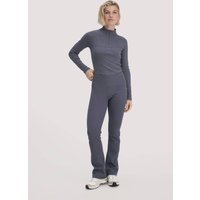 hessnatur Loungewear Rib Leggings High Waist BETTER RECYCLING aus Bio-Baumwolle - blau - Größe S von hessnatur