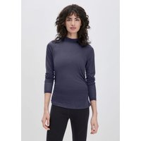 hessnatur Loungewear Shirt Langarm Slim ACTIVE FUNCTIONAL aus Bio-Merinowolle und TENCEL™ Lyocell - lila - Größe 38 von hessnatur
