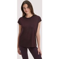 hessnatur Loungewear Shirt Relaxed ACTIVE FUNCTIONAL aus Bio-Merinowolle und TENCEL™ Lyocell - braun - Größe 38 von hessnatur