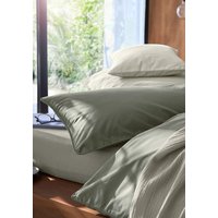 hessnatur Perkal Bettwäsche-Set aus Bio-Baumwolle - grün - Größe 200x200 / 2x80x80 cm hessnatur Perkal Bettwäsche-Set aus Bio-Baumwolle - grün - Größe 200x200 / 2x80x80 cm von hessnatur