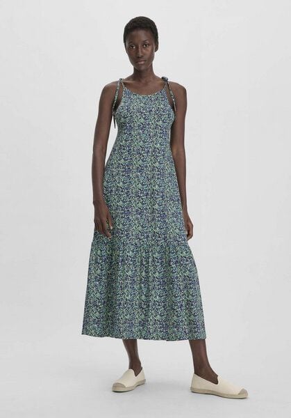 hessnatur Print Jersey Kleid Midi Relaxed aus reiner Bio-Baumwolle von hessnatur