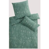 hessnatur Renforcé Bettwäsche-Set LONNO aus Bio-Baumwolle - grün - Größe 155x220 / 80x80 cm hessnatur Renforcé Bettwäsche-Set LONNO aus Bio-Baumwolle - grün - Größe 155x220 / 80x80 cm von hessnatur