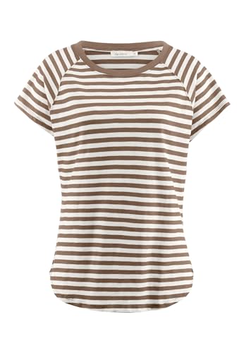 hessnatur Ringel-Shirt Damen Slub Regular aus Reiner Bio-Baumwolle | nachhaltig und fair hergestellt (Fair Wear Foundation) von hessnatur