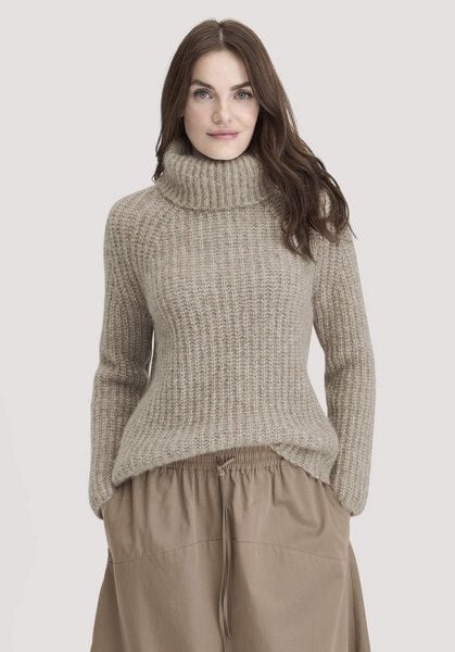 hessnatur Rollkragenpullover Relaxed aus Alpaka mit Bio-Baumwolle von hessnatur