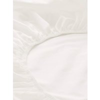 hessnatur Satin Spannbettlaken aus Bio-Baumwolle - weiß - Größe 90-100x200 cm von hessnatur