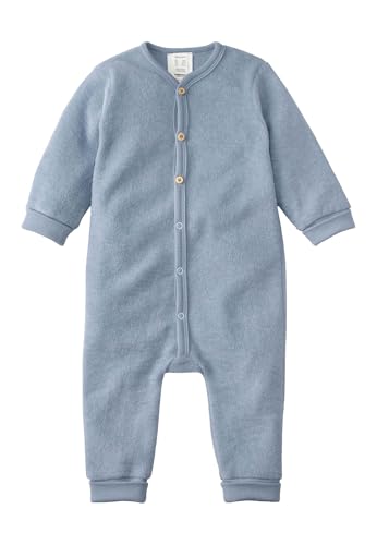 hessnatur Schlaf-Overall Mädchen und Jungen Unisex aus Reiner Bio-Merinowolle | nachhaltig und fair hergestellt (Fair Wear Foundation) von hessnatur