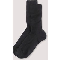 hessnatur Socken im 2er-Pack aus Bio-Baumwolle - schwarz - Größe 42/43 von hessnatur
