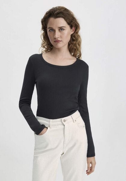 hessnatur Softrib Langarmshirt Slim aus Bio-Baumwolle mit TENCEL Modal hessnatur Softrib Langarmshirt Slim aus Bio-Baumwolle mit TENCEL Modal von hessnatur