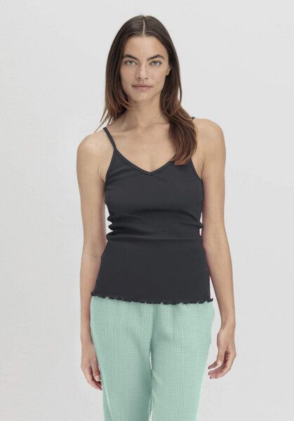 hessnatur Spaghetti-Top V-Neck Fitted 2er-Set PURE NATURE aus reiner Bio-Baumwolle von hessnatur