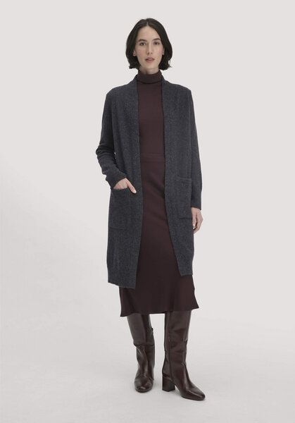 hessnatur Strick Jacke Relaxed aus Bio-Schurwolle mit Bio-Baumwolle von hessnatur