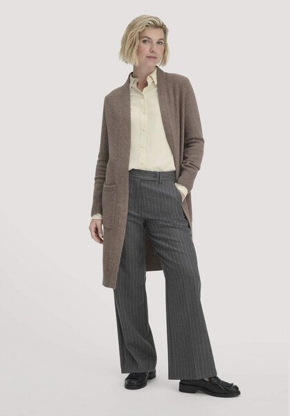 hessnatur Strick Jacke Relaxed aus Bio-Schurwolle mit Bio-Baumwolle von hessnatur