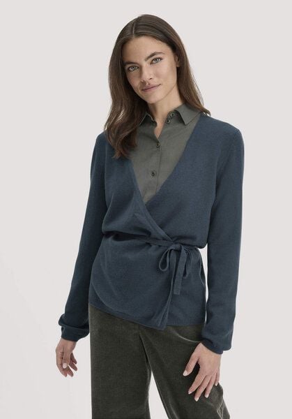 hessnatur Strick Jacke Relaxed aus Schurwolle mit Kaschmir von hessnatur