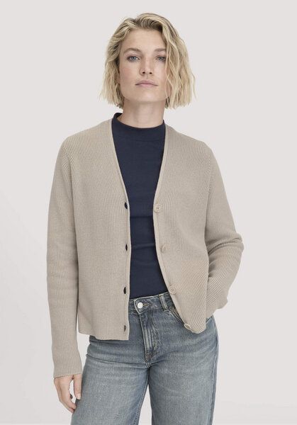 hessnatur Strick Jacke Relaxed aus reiner Bio-Baumwolle von hessnatur