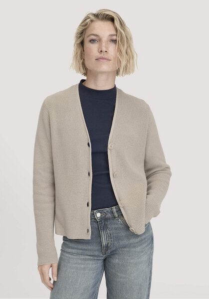 hessnatur Strick Jacke Relaxed aus reiner Bio-Baumwolle von hessnatur