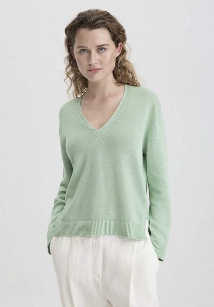 hessnatur Strick Pullover Relaxed aus Bio-Baumwolle mit edlem Leinen von hessnatur